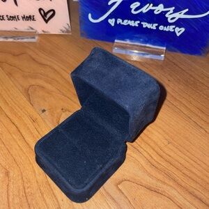 Black Velvet Jewelry Box